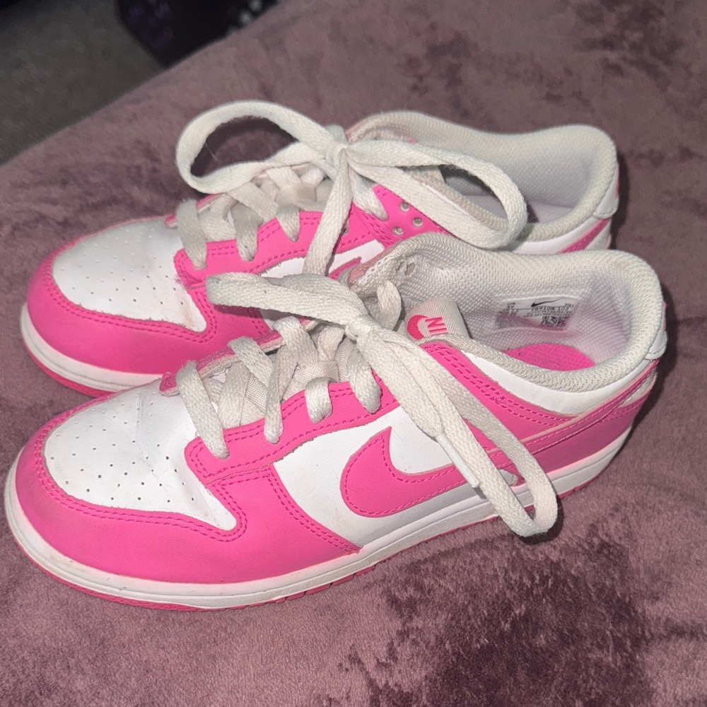 Nike Pink and White Sneakers
